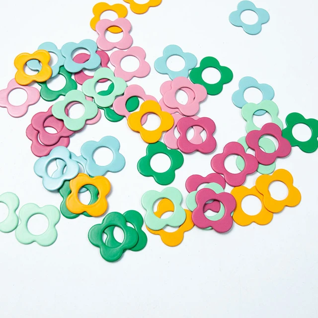 100 Pcs Knitting Stitch Markers Heart Rings with Storage Box Counter Needle  Locking Stitch Markers for Sewing Crochet Weaving