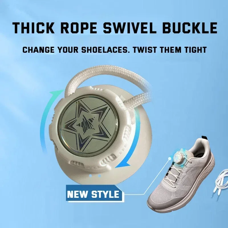 Automatic Shoelaces Without ties Swivel Buckle Elastic Laces Sneakers Adult Kids unisex 4mm Round Shoelace Shoe Accessories shoe laces shoelaces without ties elastic shoelaces elastic shoe laces shoe accessories