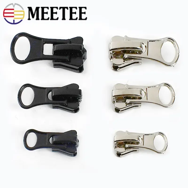 Zipper Sliders for Resin Zippers Backpack Bag Zip Puller Head Zips Repair Kit DIY Sewing Clothing Accessories 10Pcs 3# 5# 8# 10#