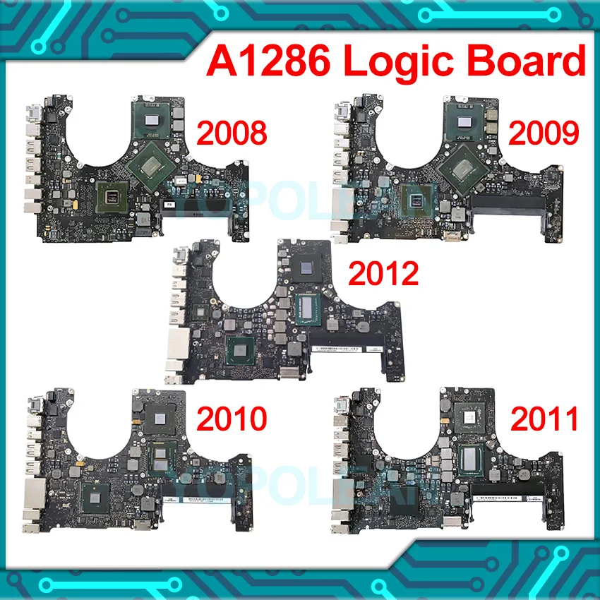 Оригинальная протестированная материнская плата A1286 для MacBook Pro 15 дюймов