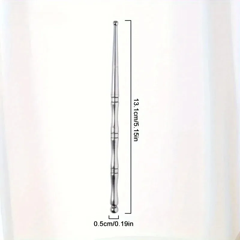 Stainless Steel Acupuncture Pen - Dual Head Massage Tool for Deep Tissue, Trigger Points & Acupressure, Handheld Relaxation