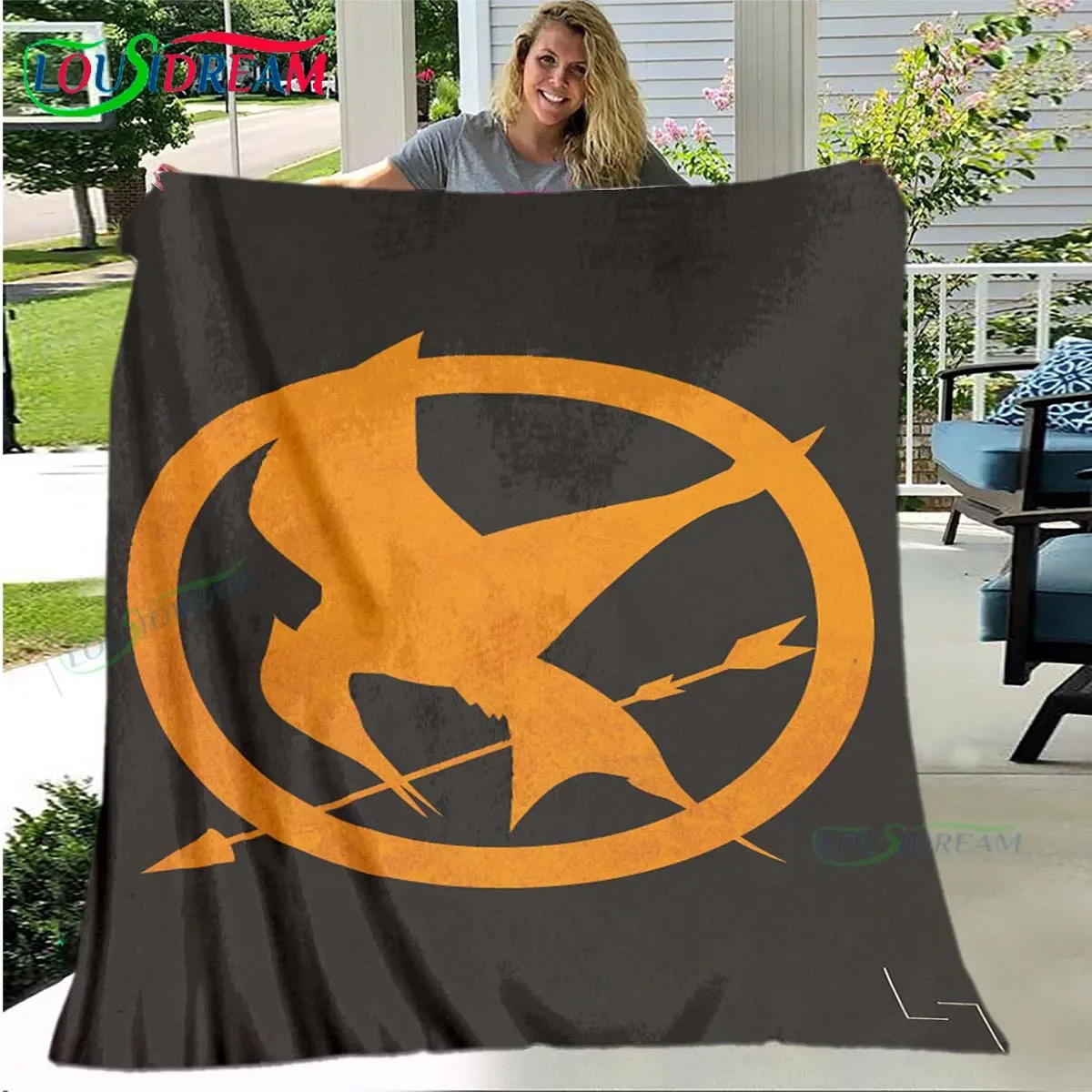 Hot Fashion The Hunger Games Pattern Blanket Flannel Thin Blanket hot-fashion-the-hunger-games-pattern-blanket-flannel-thin-blanket