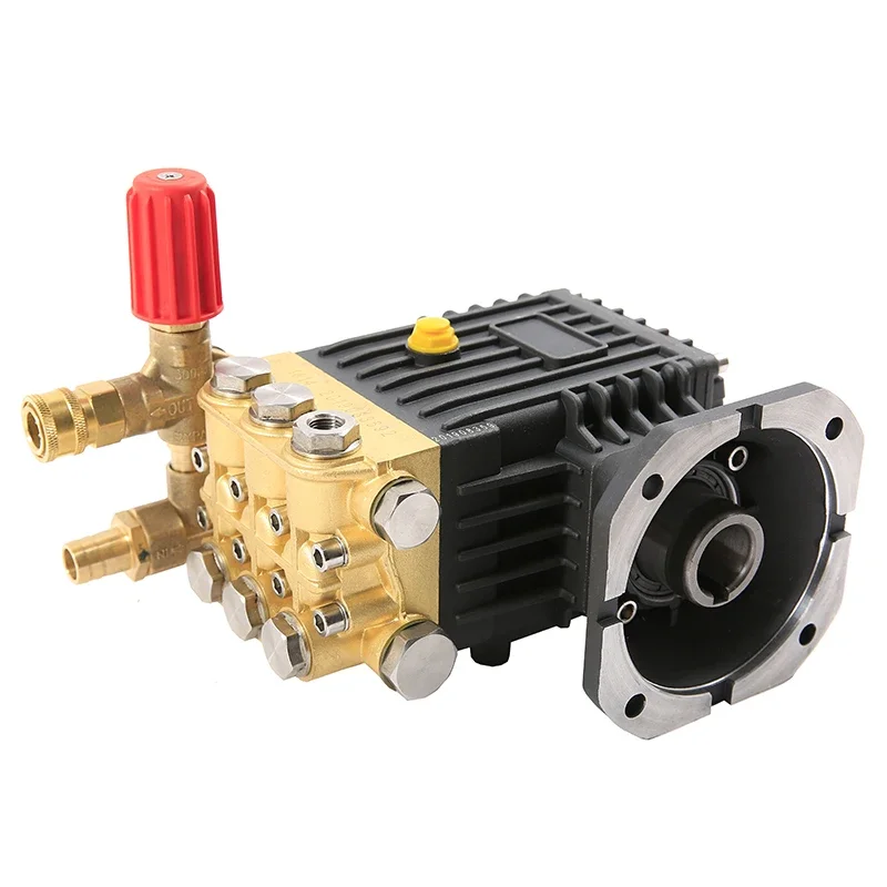 

For High pressure washer brass triplex plunger pump 100-300bar 15-18LPM suitablefor electric motor gasoline engine diesel engine