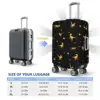 Dinosaur Gold Suitcase Cover Cute Animal Print Business Flight Strectch Luggage Accesories Protector 5