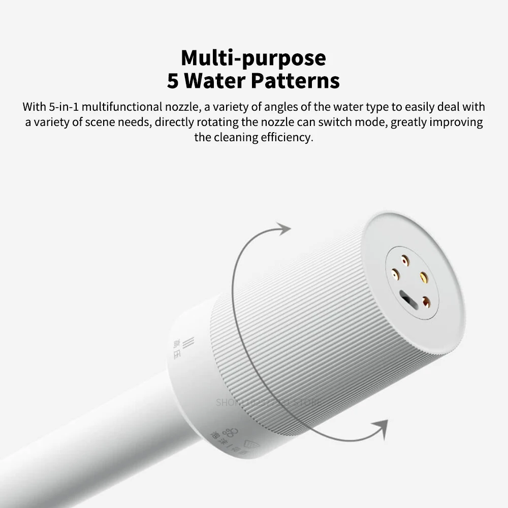 Xiaomi Mijia Electric Car Washer Gun 2.4MPA High Pressure Cleaner Foam Nozzle Auto Cleaning Care Cordless Car Washing Water Gun 4