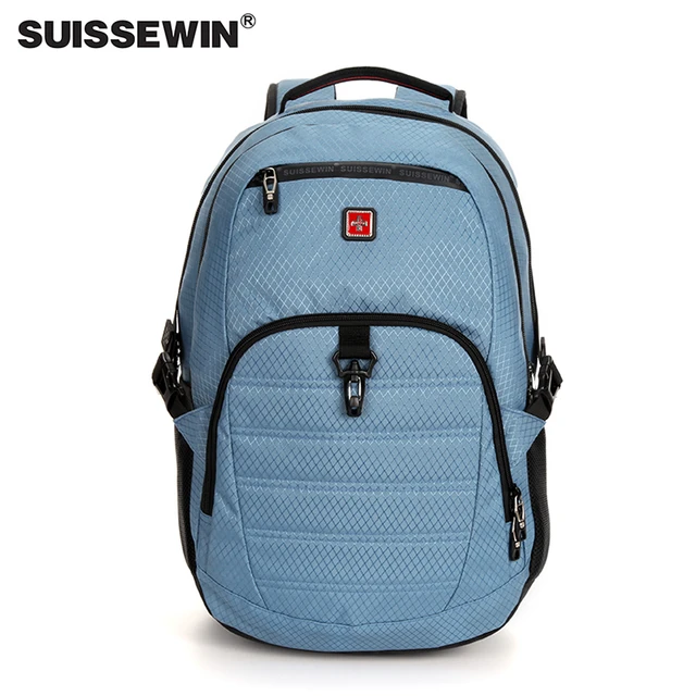 1 mochila SUISSEWIN para hombre, mochila informal de negocios de gran  capacidad, mochila para ordenador portátil adecuada para el trabajo y los  viajes