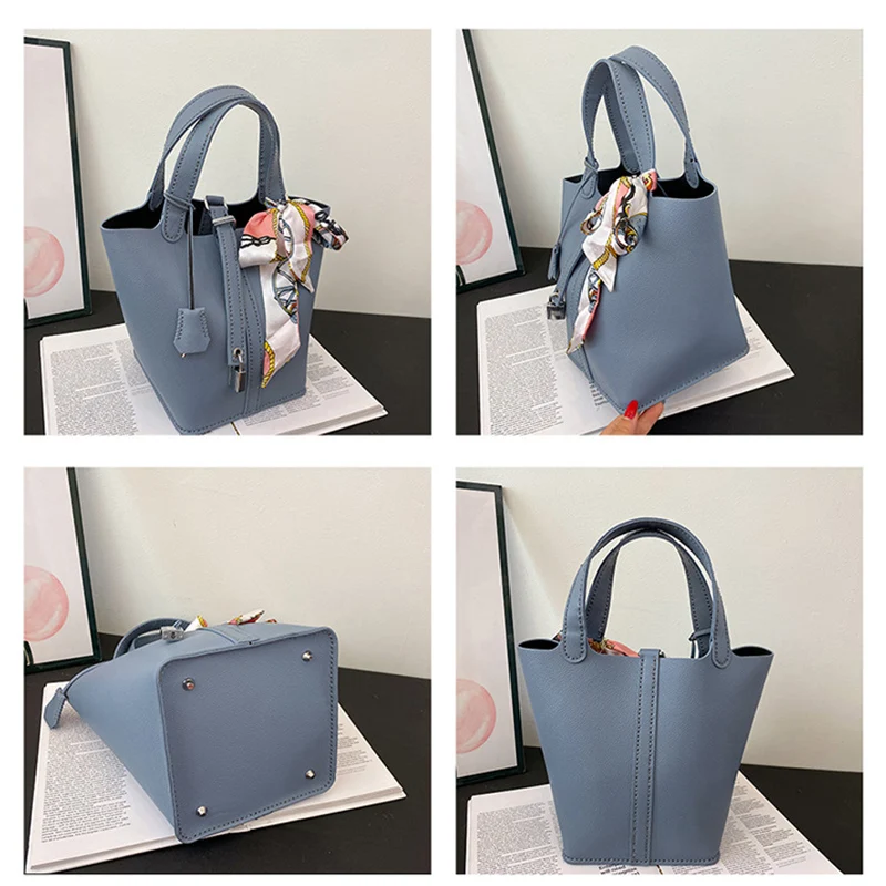 1세트 DIY 가죽 PU 여성 가방 재료 및 액세서리 포함 손바느질 핸드백 핸드 스티칭 반제품