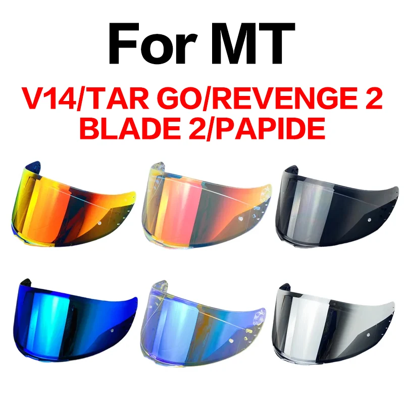 V-14 Helmet Visor Motorcycle Helmet Visor Helmet Accessories For MT V14,Revenge 2,Rapide Pro,Blade 2 SV,Targo Visera helmet visor mt v 12 helmet shield for mt stinger helmet and mt thunder 3 helmet 7 color available