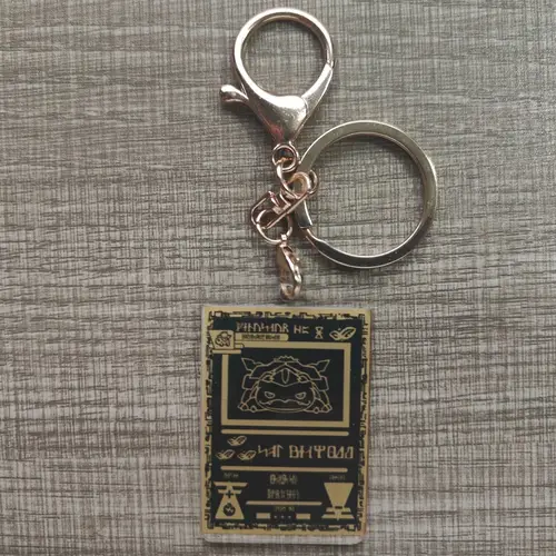 Pokemon Anime Small Card Key Chain Charizard Keychains Blastoise Venusaur Mewtwo Diy Acrylic Action Toy Figures Game Collection - Image 12