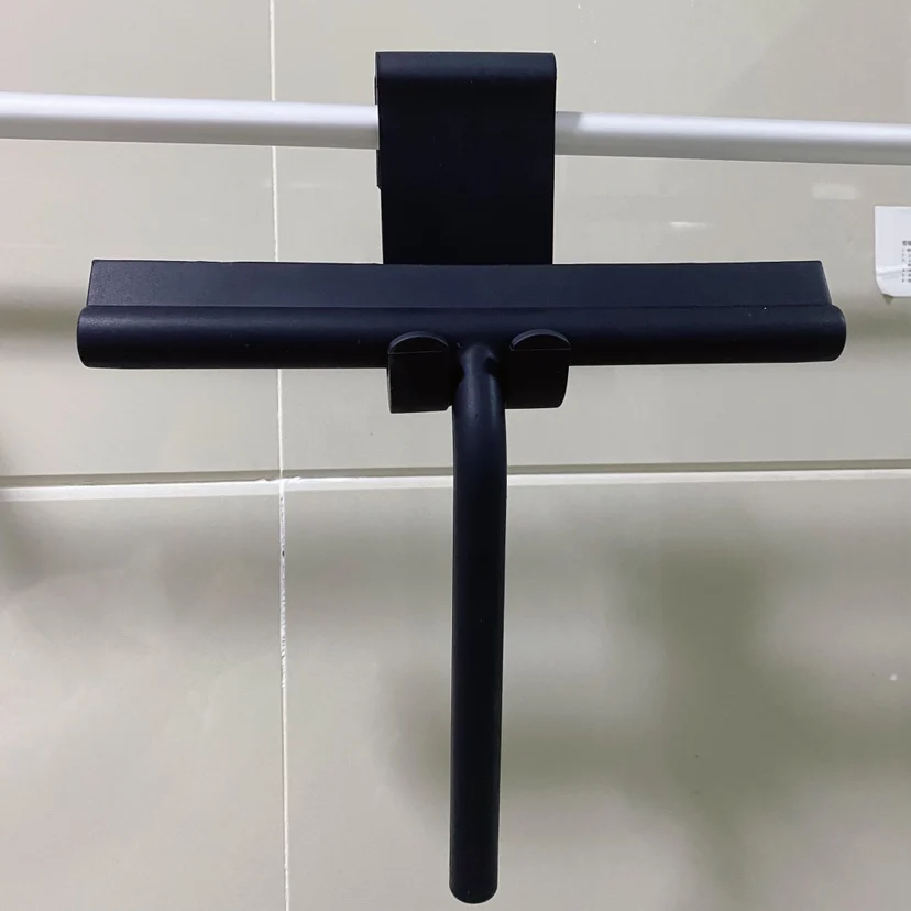 

Shower Squeegee Glass Clean Scraper Washing Wiper Hanger Floor Window Cleaning Household Water Wall Hanging Mirror with Handle