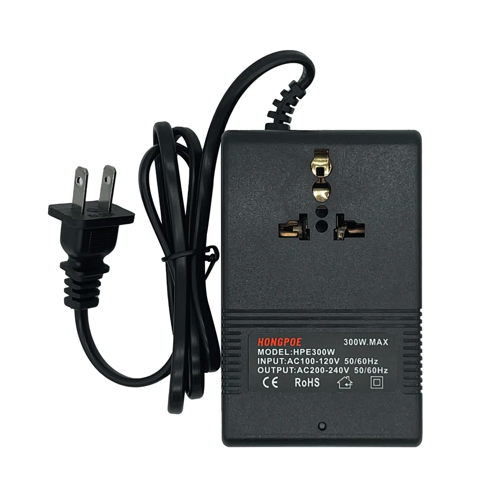 200W 300W Voltage Converter 220V To 110V Transformer Step Down Transformer Voltage Converter Travel Adapter 110VAC to 220VAC