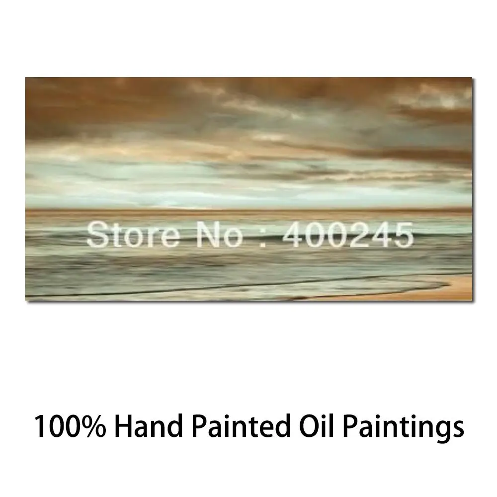 

Landscape Oil Painting Seascape Large Canvas for Living Room Wall Decor The Surf by John Seba 100%Handmade High Quality