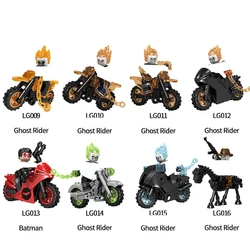Bloc de construction Ghost Rider pour enfants, blocs d'assemblage de figurines de dessin animé, jouets classiques, cadeaux 