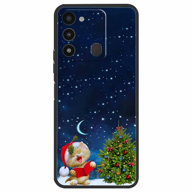Holiday Edition Silicone Soft TPU Phone Cover - Festive Design Case