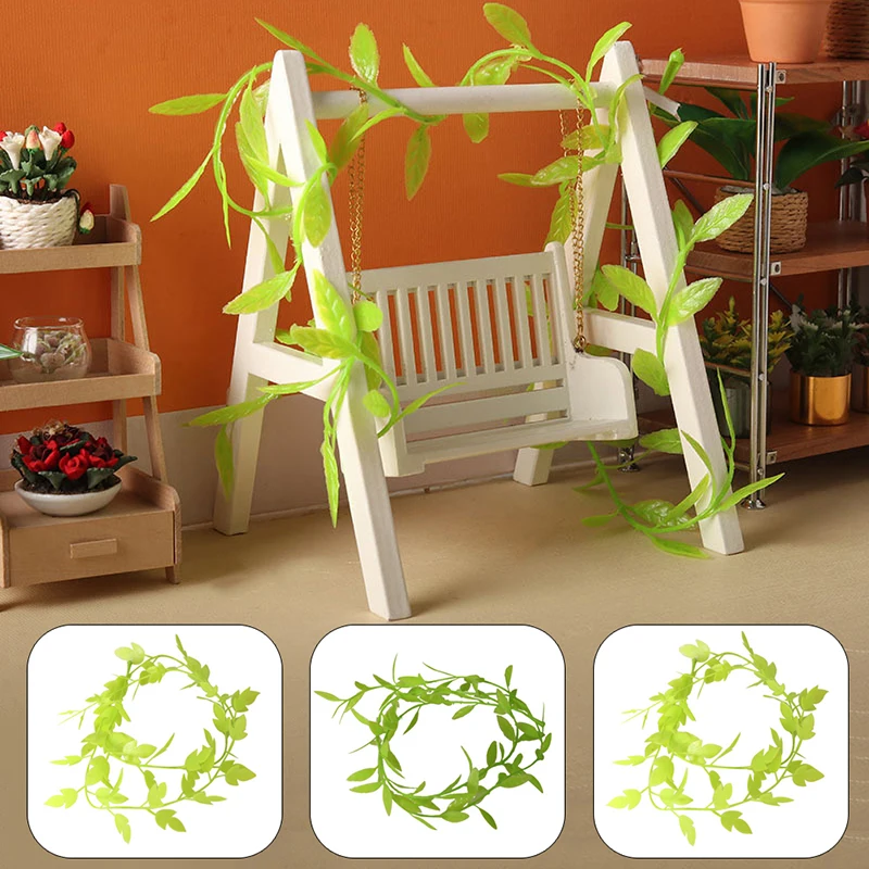 1Pc 1:12 Dollhouse Miniature Flower Vine Gardening Plant Ornament Decor Toy Lifelike Design and Excellent Workmanship vase frame cystal epoxy silicone mold diy plant hydroponic flower vase desktop ornament silicone mold for resin making