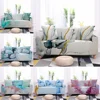 Modern Light Luxury Marble Style Sofa Cover All-inclusive Polyester L-shaped Sofa Quan Gai Home Living Room Big Sofa Fundas 2