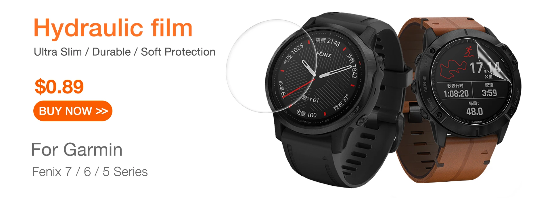 5Pcs 9H Premium Tempered Glass For Garmin Fenix 7S 6 6S 6X Pro 5 5s Smart Watch Clear HD Screen Protector Film Accessories 2022