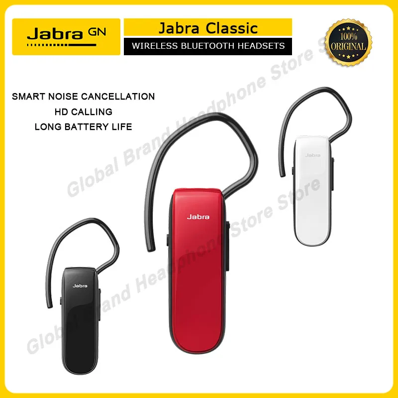 Aannames, aannames. Raad eens vitaliteit Permanent 100% Original Jabra Classic Wireless Bluetooth Headset Business Hands Free  Headphones car headset HD sound quality - AliExpress