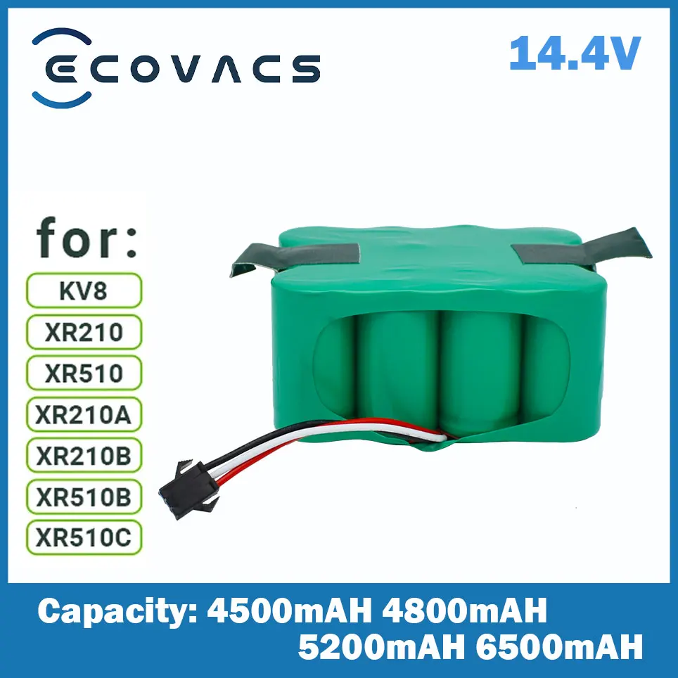 

ECOVACS14.4V Ni-MH Sc oplaadnaked Batterij 6800Mah для KV8 XR210 XR510 XR210A XR210B XR510B XR510C Stofzuiger Vegen Robot