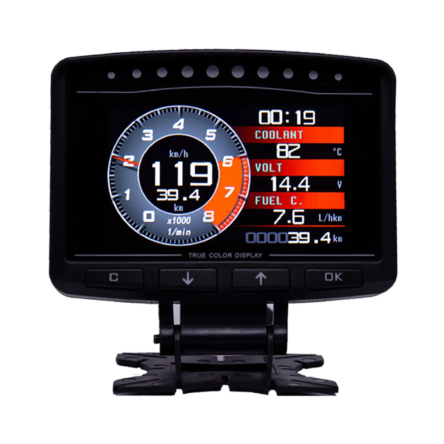 Newest A208 Head Up Display Multifunction Instrument Speedometer OBD Digital Car Mounted Meter Car Accessories 