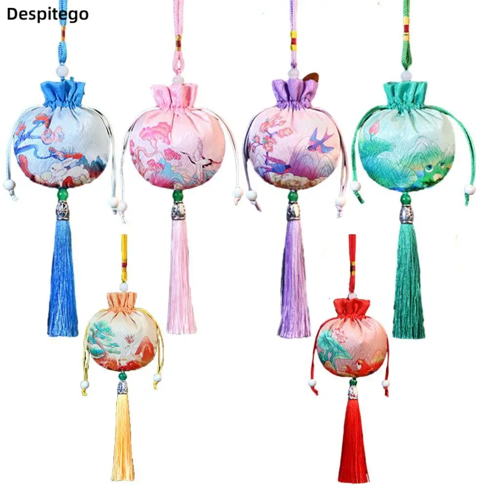 Fashion Flower Sachet Women Plum Flower Pattern Pouch Hanfu Decoration Brocade Ethnic Style Jewelry Bags Graduation Gift gift pouch necklaces case drawstring hanging decoration purse pouch chinese style storage bag women jewelry bag sachet