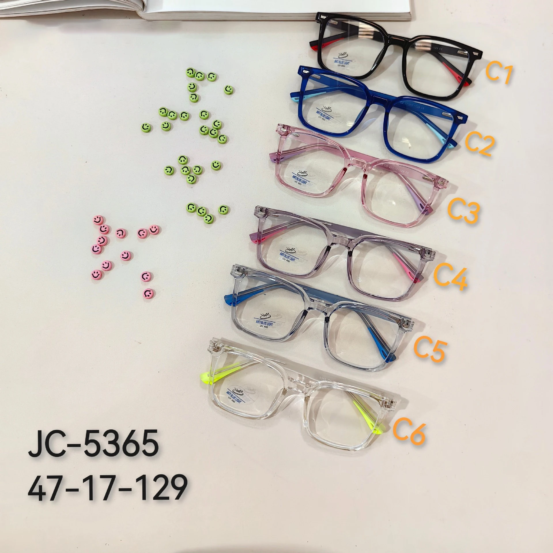 Fashionable New Children's Optical TR90 Computer Anti Blue Light With Frame Student Glasses