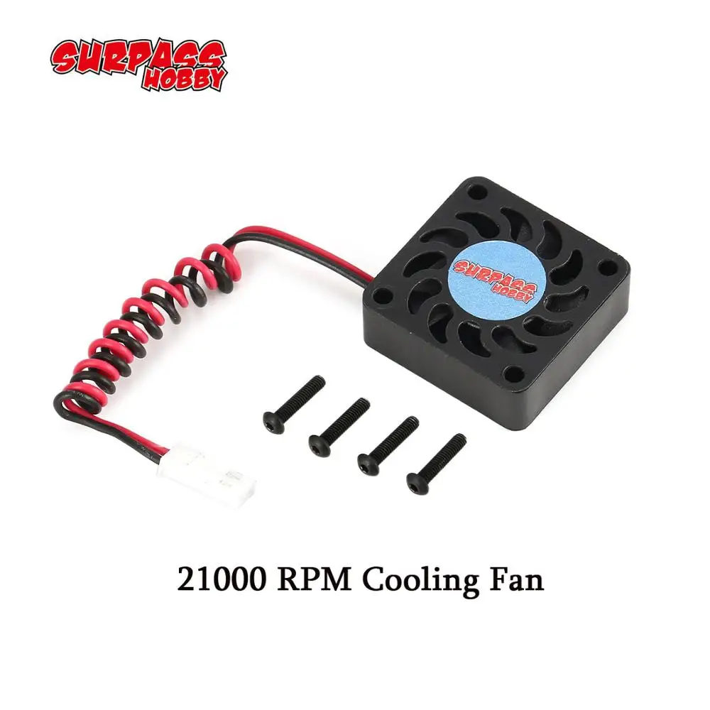 

SURPASS HOBBY 21000 RPM Cooling Fan Motor Heat Dissipation for Brushless Motor 540 RC Car Accessory Spare Parts