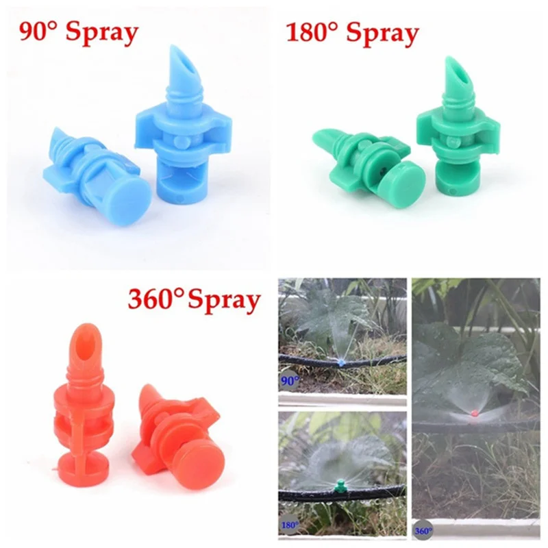 Atomizing Garden Sprinkler Sprayer 90/180/360 Degree Refraction Micro Garden Lawn Water Spray Misting Nozzle Sprinkler Plant garden sprinkler plant waterer irrigation sprinklers garden irrigation nozzle drip irrigation sprinklers garden sprayer nozzles