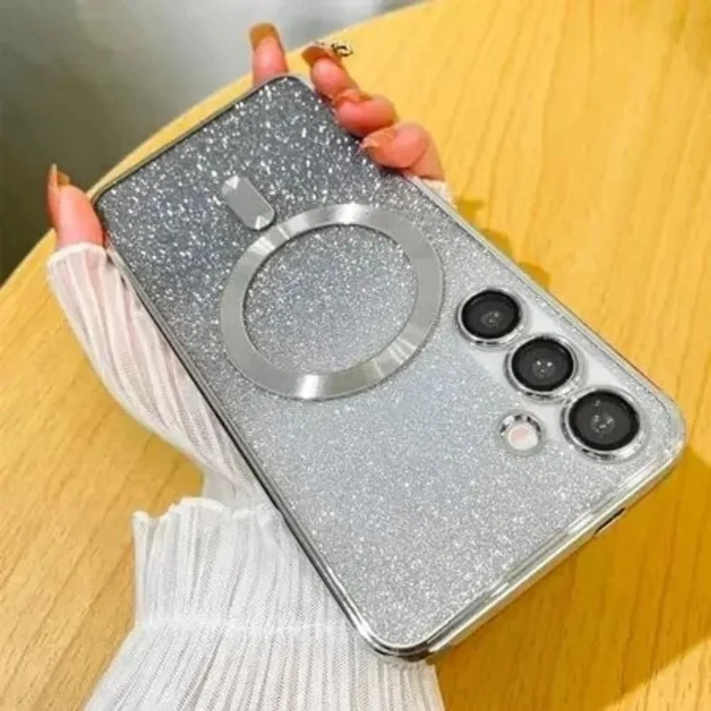 Watanabe Glitter Gradient Magnetic Silicone Protective Phone Cover