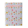 Home Laundry Bags Underwear Bra Machine Mesh Travel Organizer Wash Folding Hanging Flower Printing Zippered Mesh Laundry Bags 6