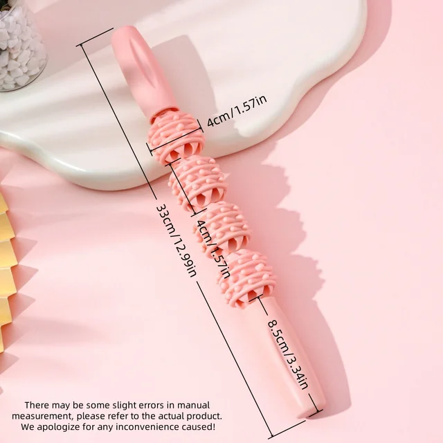 Massage Stick Mace Leg Muscle Relaxer Yoga Roller Slim Calf Roller Full Body Massage Yoga Stick 2