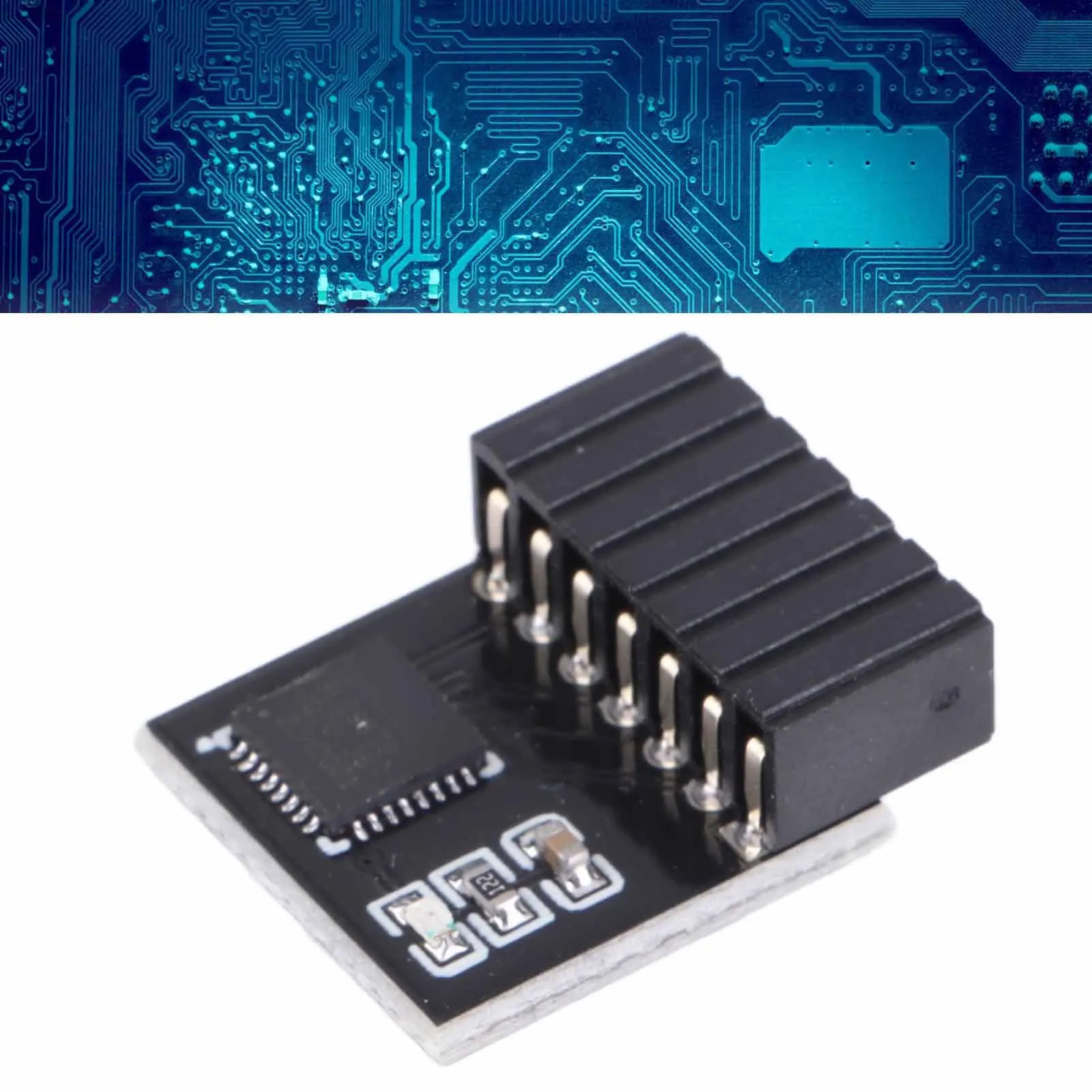 Modulo TPM 2.0 a 14 pin Modulo TPM SPI Modulo TPM 2.0 Modulo di sicurezza con crtografia SPI TPM 2.0 a 14 pin Scheda remota per scheda madre ASUS  7