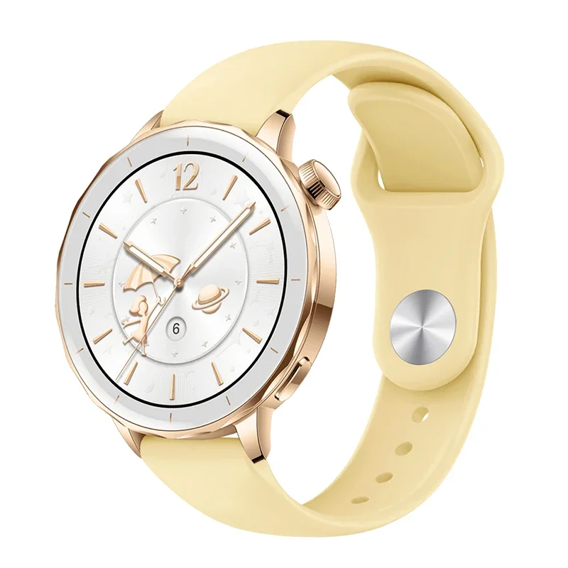 Women's Silicone Bracelet, Adjustable 18mm, 20mm, 22mm Strap - Elegant and Versatile Design