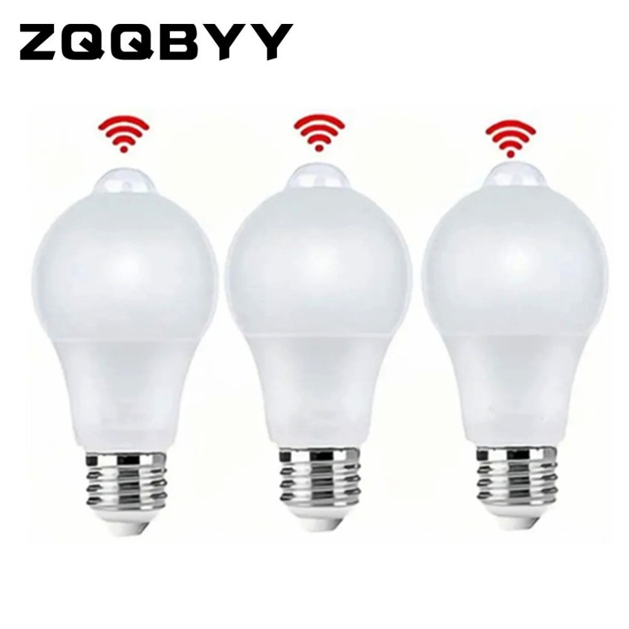 220V E27 PIR Motion Sensor Lamp 9W 12W 15W 18W LED Bulb with Motion Sensor Infrared Radiation Motion Detector Security Light