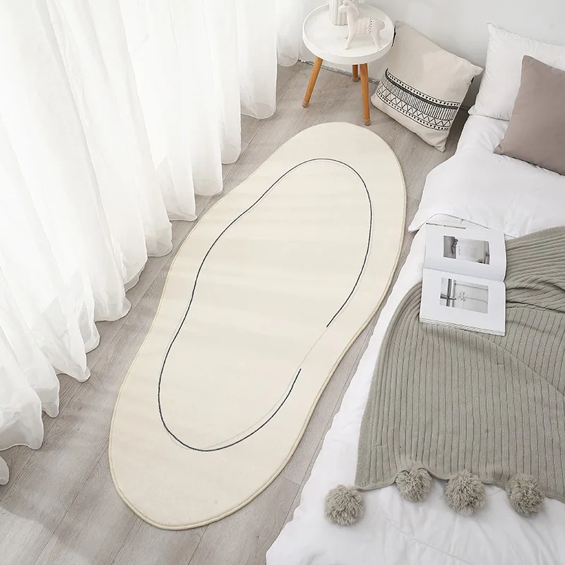 Modern simple Bedside Rug Ins Style Living Room Decoration Plush Carpet Irregular cloud Rugs for Bedroom Fluffy Soft Plush Mat 3