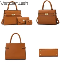 3 ensembles ou 1 grand Sac à main pour femmes sacs de grande capacité sacs à bandoulière de luxe petit porte-monnaie Sac en cuir de qualité chaud 5