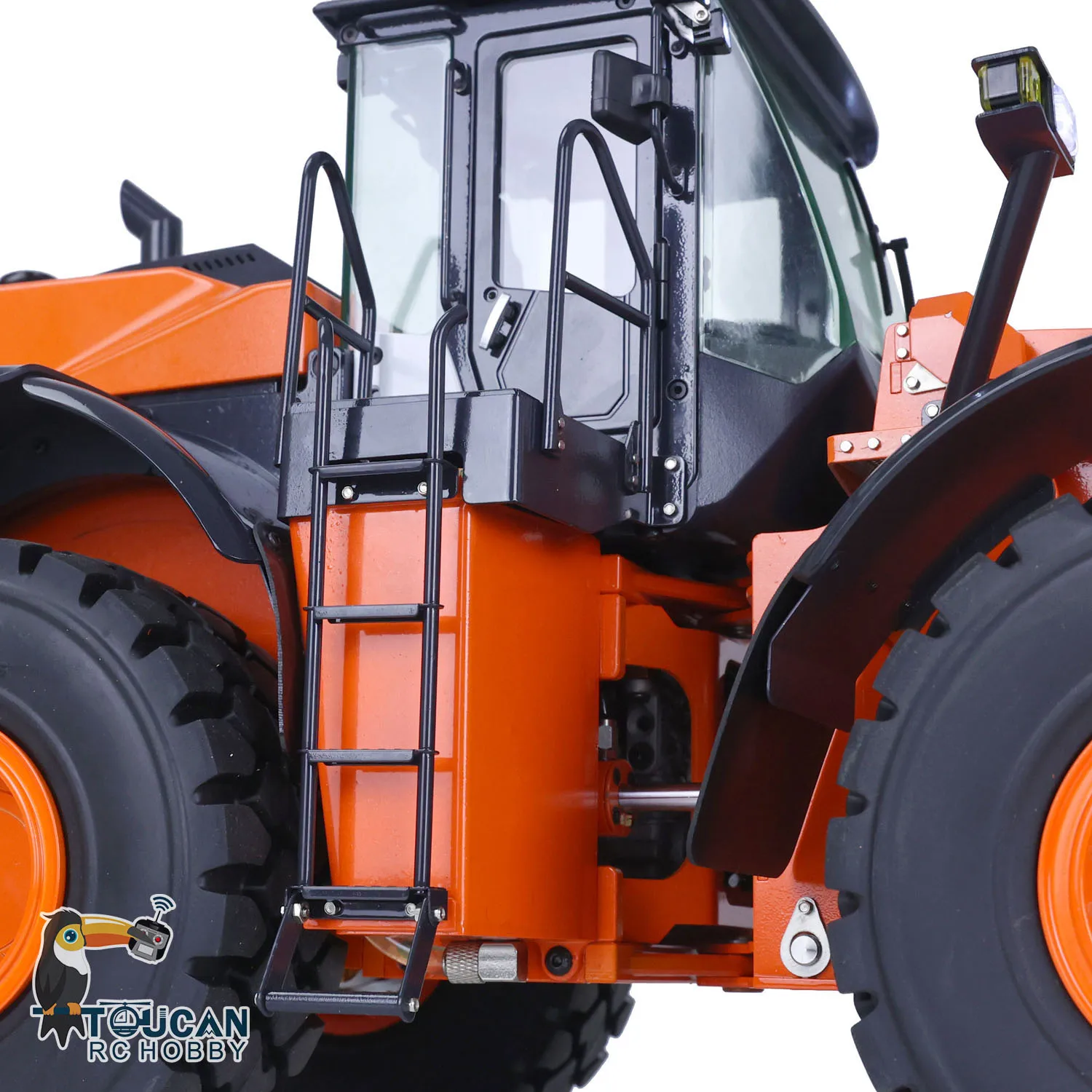 JDM 1/14 Metal Hydraulic RC Loader ZW370 198 RTR Remoted Construction Car Assembled Toucan Mover Light Updated Sound Toy TH22619 6