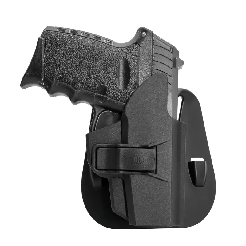 

Polymer Gun Holster with Paddle Attachment, Fast Draw and Quick Release Holster, Suitable for Sccy Cpx-1/cpx-2, 9mm, Newly