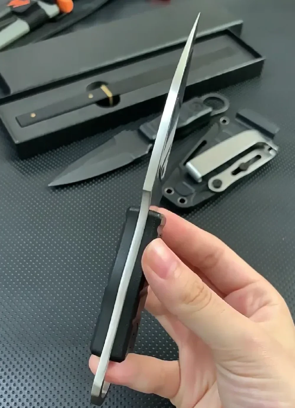 Sa6c20bc2f99648079e7292a8d3af8a4dn New Pocket knife Outdoor small straight knife,utility knife +K sheath, high hardness survival knife, camping EDC tool portable Mallzona