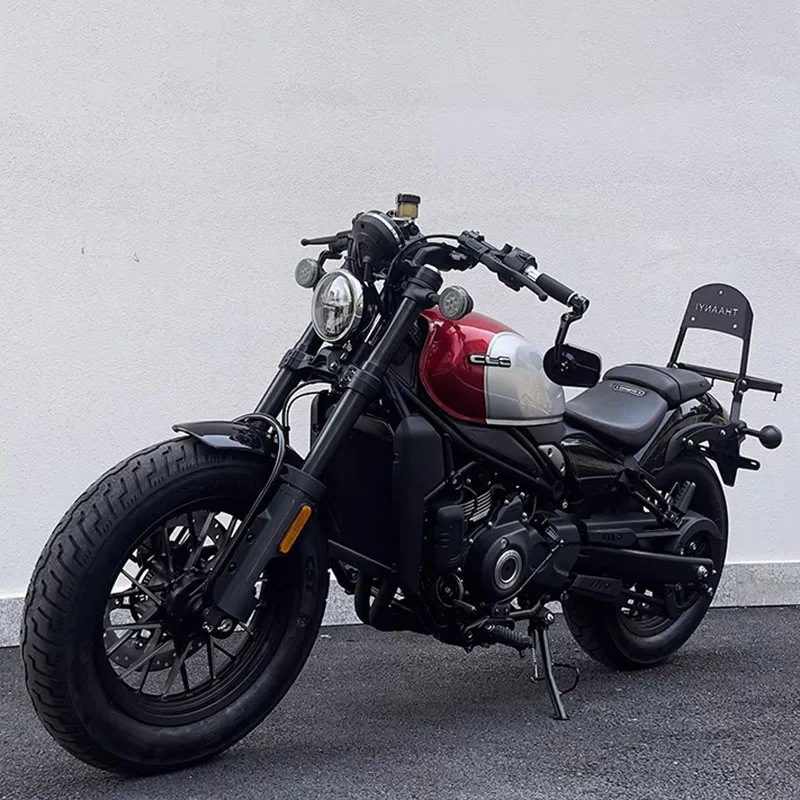 범용 CNC 알루미늄 접이식 핸들 바 엔드 백미러, HD 눈부심 방지, CFmoto clc450 clc-450 오토바이 리피팅 카페용