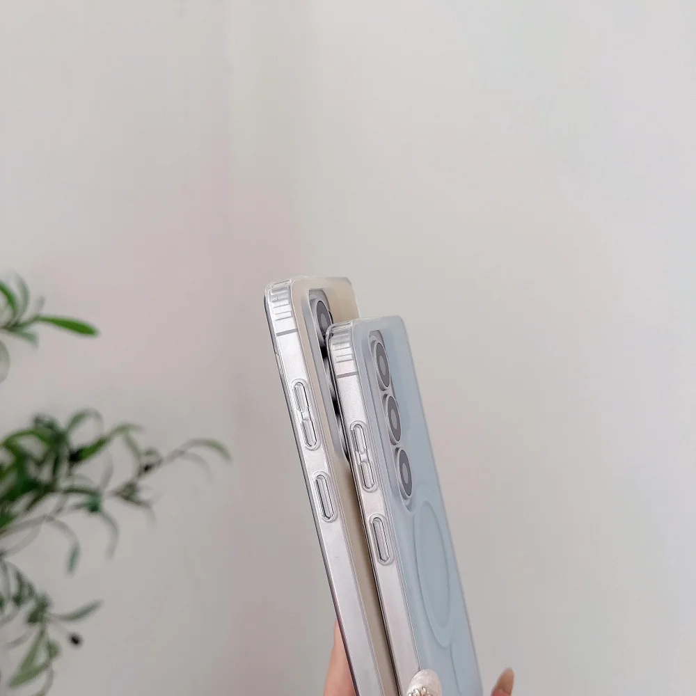 Candy Color Matte Magnetic Phone Case with Magsafe Wireless Charging Compatibility