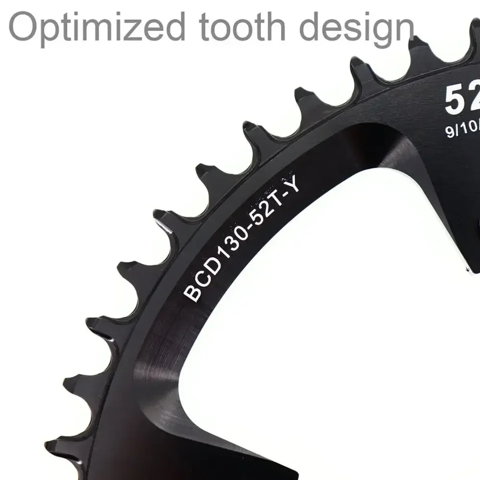 Plateau Shimano 52 Dents – 130 BCD, 5 Bras, Alu Noir, Pour Vélo Route