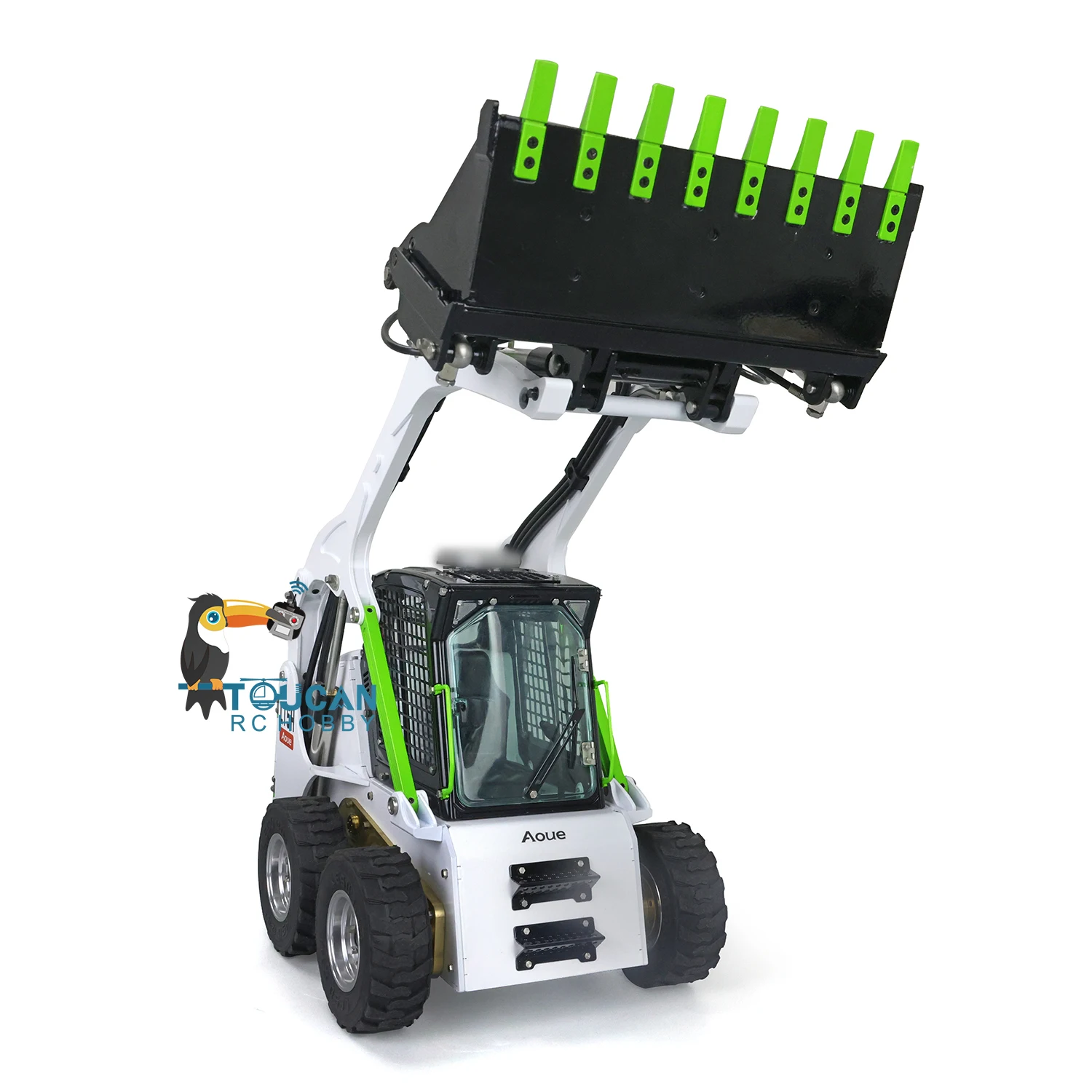 LESU 1/14 Metal Hydraulic RC Loader Aoue LT5H Wheeled Skid-Steer Radio Control Painted Trucks Light Sound Toys for Boys THZH1278 3