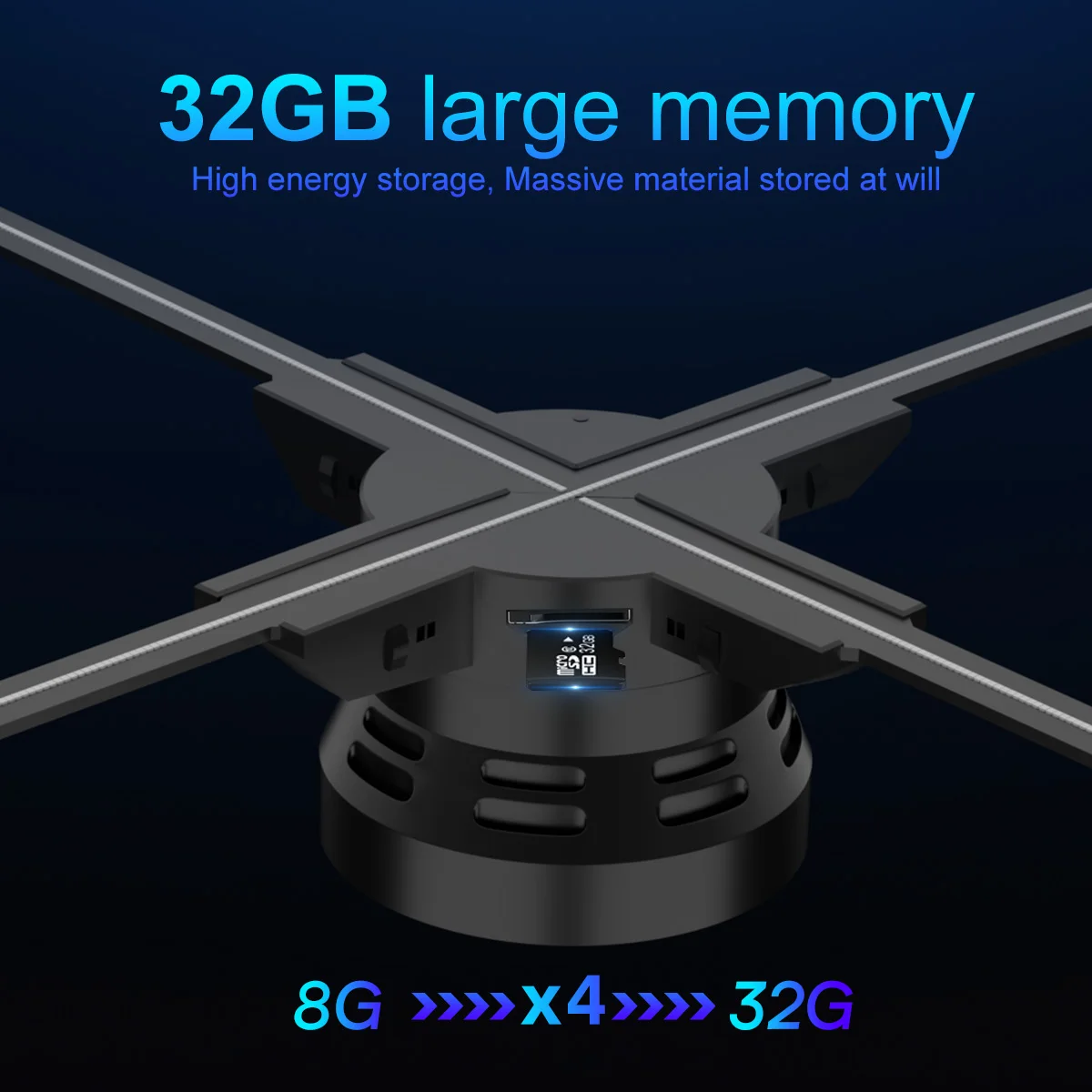 3Dホログラム広告ディスプレイファン Amazon.co.jp: 3Dホログラムファン、16.5インチ WiFi 3D