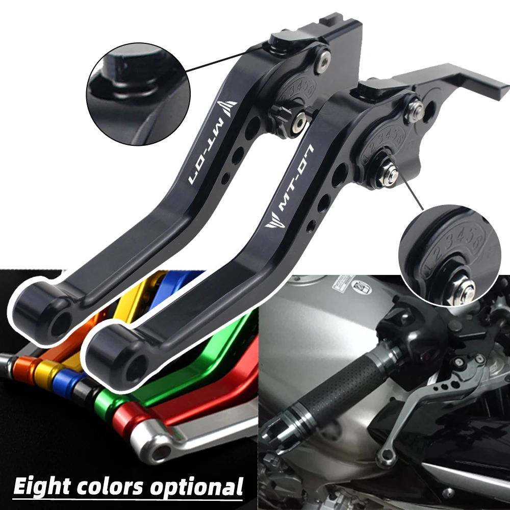 

2021 Short Brake Clutch Levers For YAMAHA MT07 2013-2022 MT-07 Tracer Motorcycle Accessories Handles Lever MT 07