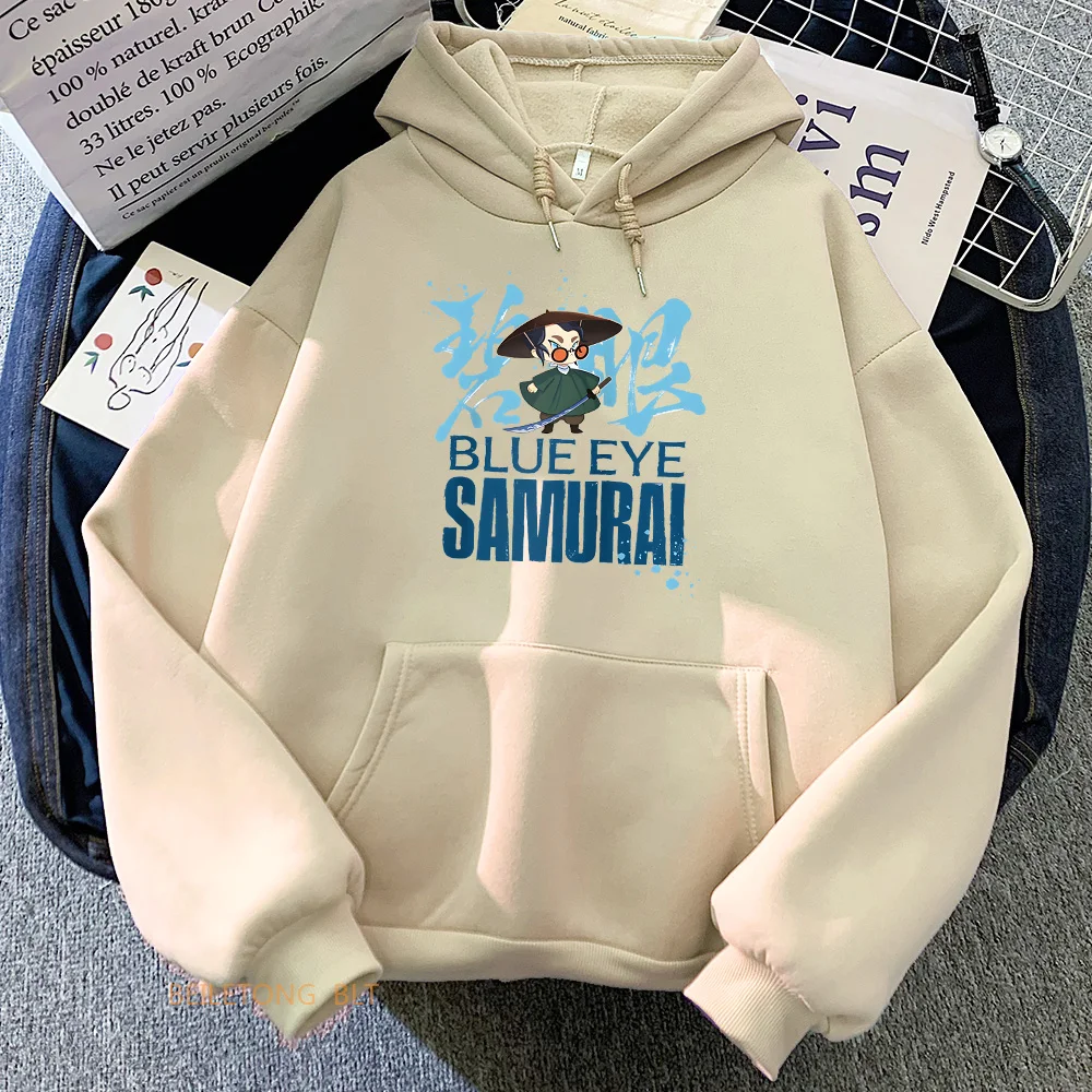 

Blue Eye Samurai Anime Printing Hoodies Long Sleeve Casual Winter Cartoon Sweatshirts Japanese Style Women/Men Pullovers Clothes