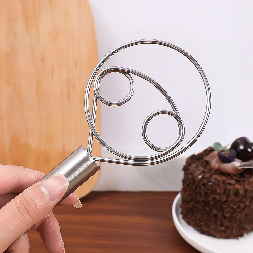 Stainless Steel Danish Dough Whisk Flour Whisk Kitchen Dough Mixer Bread Making Tools for Baking Cake Pizza,dough whisk