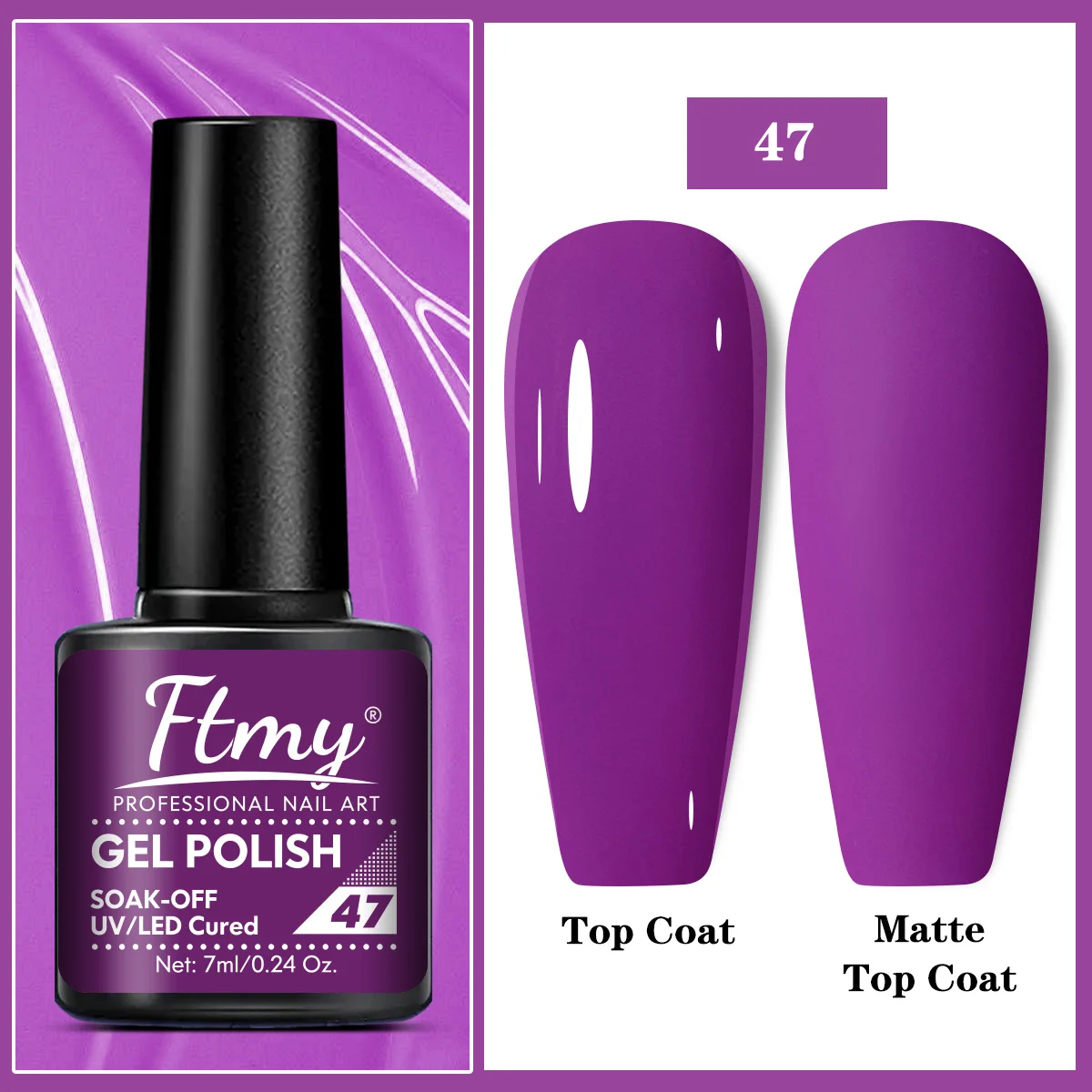 Bright and Vibrant Gel Nail Polish - Ideal for Spring and Summer Manicures - UV/LED Soak Off Varnish