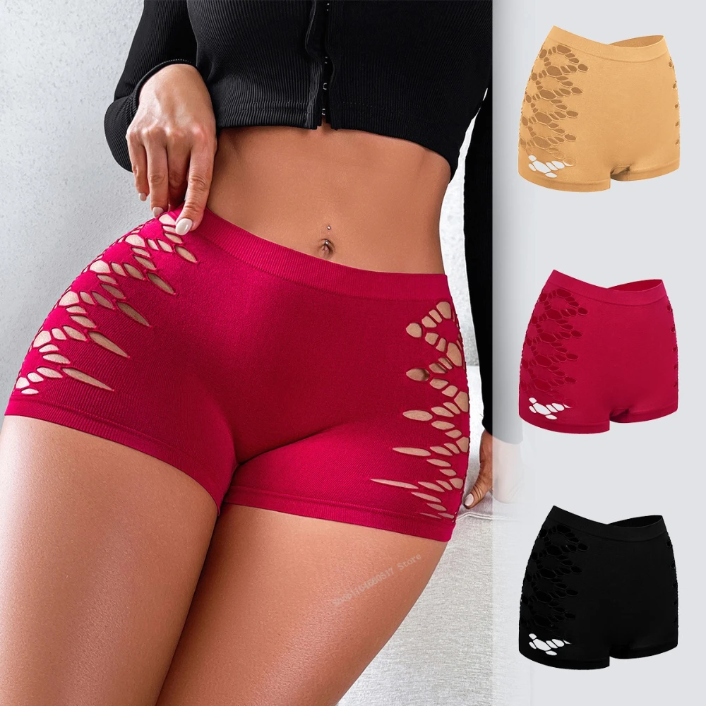 Mittlere Taille Aushöhlen Frauen Höschen Atmungsaktiv Bequeme Dame Stricken Weibliche Unterhose Neue Stil frauen Unterwäsche 1