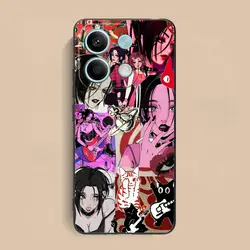 Luxury Black Stones Osaki Nana Colorful Printed Phone Case - Redmi Note 13 5G (Black01)